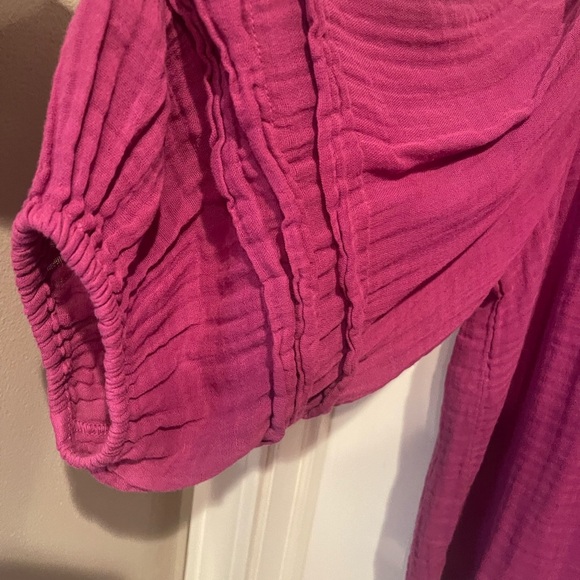 Michael Stars Fuchsia Blouse M - Picture 2 of 5